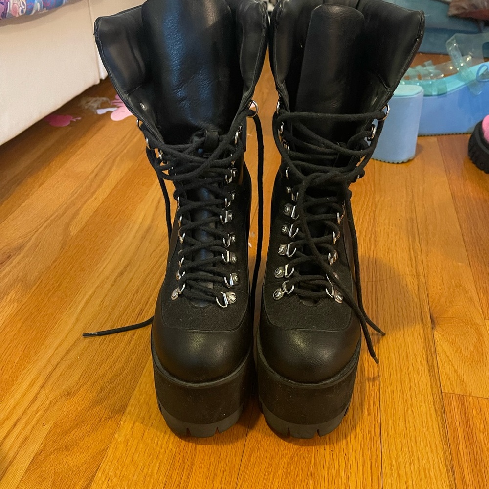 Poster Girl Platform Combat Boots
